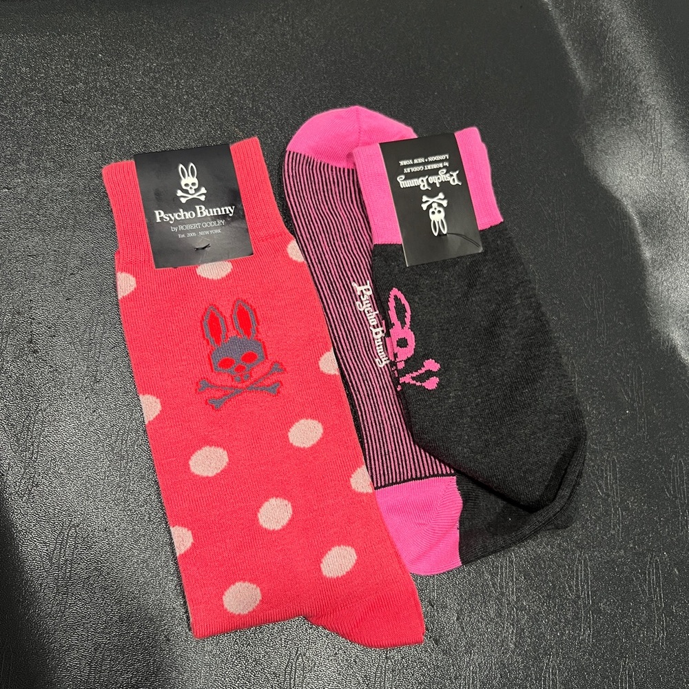 Robert Godley One size Psycho Bunny socks bundle